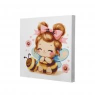 Набор для росписи на холсте Riviera Blanca Маленькая пчелка 25x25 см RB-1292