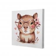 Набор для росписи на холсте Riviera Blanca Capy Love 25x25 см RB-1293 Набор для росписи на холсте Riviera Blanca Capy Love 25x25 см RB-1293