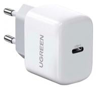 Сетевое зарядное устройство UGREEN CD241 USB Type-C 20W Mini PD PD3.0 Fast Charger 3A White (10220)