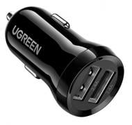 Автомобильное зарядное устройство UGREEN ED018 Dual USB Car Charger 24W 2.4A Black (50875)