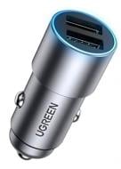 Автомобильное зарядное устройство UGREEN CD130 Dual USB Car Charger 24W 2.4A Gray (50592)