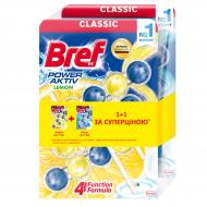 Туалетний блок Bref Сила актив 3x50 г Лимон + 3x50 г Океан (6 шт.)