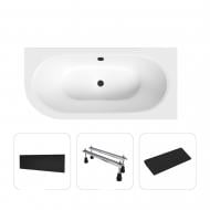 Ванна акриловая Helmken MarbellaLux A1G8035449 150х74,7 см комплект 4 в 1