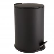 Ведро для ванной AlexValex с педалью 20 л, матовый черный