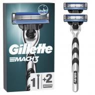 Станок для гоління Gillette MACH3 + 2 картриджа 1 шт.