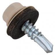 Саморез кровельный по металлу для кровли 4,8x19 мм 25 шт сталь бежевый RAL 1015 28888 snapt