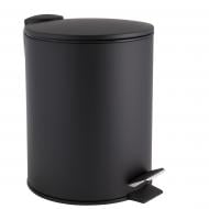Ведро для мусора AlexValex с педалью 5 л, матовый черный