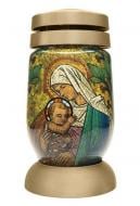 Лампада Bolsius стеклянная Божья Матерь с младенцем