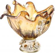 Фруктовница White cristal Venezia 40x40x2 см янтарный