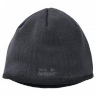 Шапка Jack Wolfskin Stormlock Logo Knit Cap 1910371-6350 р.M серый