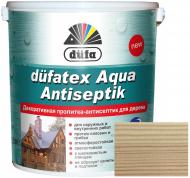 Пропитка Dufa dufatex Aqua Antiseptik безцветный шелковистый глянец 2,5 л