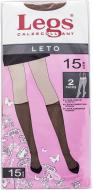 Гольфи жіночі Legs Letto 15 den р.one size amber 2 шт.