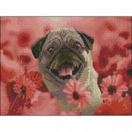 Мозаика Strateg Счастливый мопс 30x40 см ZAV3040-62