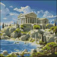 Мозаика Strateg Древний город 30x30 см FZ3030-16