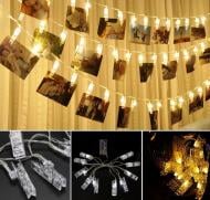 Гирлянда светодиодная ColorWay с прищепками для фото светодиодная (LED) 30 ламп 3 м (CW-LCP-20L30BU)