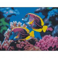 Мозаика Strateg Коралловые рыбки 30x40 см FZ3040-18
