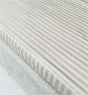 Простирадло Сатин Boston Ivory Beige Stripe 140x190 см бежевий U-tek