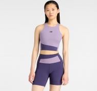 Топ New Balance NB Sleek Storage Race Crop WT61P7F8AA5 р.L фиолетовый
