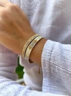 Браслет Svitla подвійний 15 мм жовто-блакитний