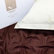 Наволочка сатин Klaris Duet 50x70 см молочный/коричневый MirSon