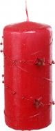 Свічка декоративна Циліндр гірлянда 60х130 мм червона 190 г Pako-If