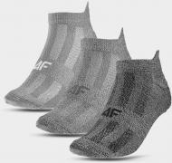 Носки 4F SOCKS CAS M201 (3PACK) 4FAW23USOCM201-91M р.43-46 серый 3 пари шт.