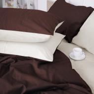 Наволочка Satin Premium 0001+0211 Lactic 50x50 см молочный/коричневый MirSon