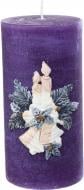 Свеча декоративная Цилиндр Рождественская композиция в ассортименте Pako-If