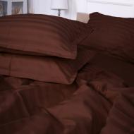 Наволочка Satin Jacquard Lorenzo 50x50 см коричневий MirSon