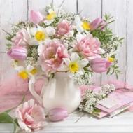 Набор со стразами на подрамнике GoToArt Букет вдохновения 30x30 см 187115