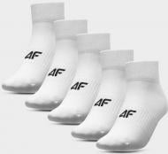 Шкарпетки 4F SOCKS CAS M222 (5PACK) 4FWAW23USOCM222-10S р.39-42 білий