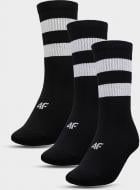 Шкарпетки 4F SOCKS CAS U206 (3PACK) 4FAW23USOCU206-90S р.35-38 чорний 3 пари шт.