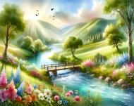 Набор со стразами на подрамнике GoToArt Удивительная страна 30x40 см 187079