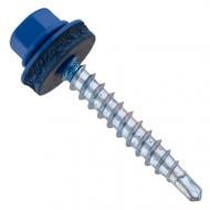 Саморез кровельный по дереву для кровли 4,8x35 мм 100 шт сталь синий RAL 5010 28969 snapt