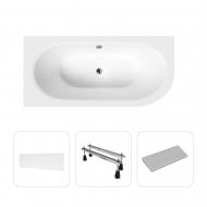 Ванна акриловая Helmken MarbellaLux 9028B3G843 179,5х80 см комплект 4 в 1