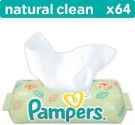 Детские влажные салфетки Pampers Natural Clean 64 шт.