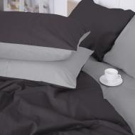 Наволочка Satin Premium 0251+0240 Smoke 45x45 см светло-серый/серый MirSon