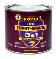 Грунт-эмаль Protex винил-акриловая антикоррозийная 3в1 LUXE RAL 7046 темно серый мат 2,4 кг