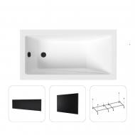 Ванна акриловая Helmken Rivana K6018208V8 119,5х69,5 см комплект 4 в 1