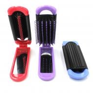 Щітка SPL з дзеркальцем та складною ручкою мультиколор