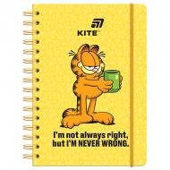 Блокнот KITE Garfield на спирали А5 80 лист. GF26-190