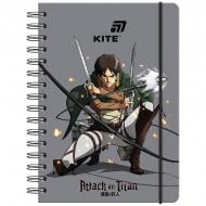 Блокнот KITE Attack on Titan на спирали А5 80 лист. AT26-190