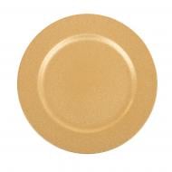 Тарілка сервірувальна Ambition 33 см золотий