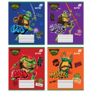 Тетрадь Ninjia Turtles 12 лист. косая линия NT26-235 KITE