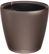 Вазон пластиковый Lechuza Classico Premium LS 21 круглый 3 л кофейный (16021)
