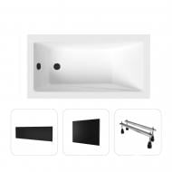 Ванна акриловая Helmken Rivana 3GS4259079 129,5х69,5 см комплект 4 в 1