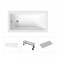 Ванна акриловая Helmken Rivana 132S7472P7 129,5х69,5 см комплект 4 в 1