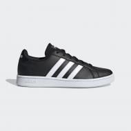 Кроссовки женские демисезонные Adidas GRAND COURT BASE EE7482 р.36 черно-белые