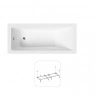 Ванна акриловая Helmken Rivana 9X332D2520 137,5х69 см комплект 2 в 1