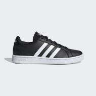 Кросівки Adidas GRAND COURT BASE EE7482 р.39 1/3 UK 6 24,2 см чорно-білий